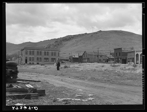 Ghost mining town. Pony, Montana