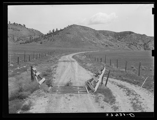 Cattleguard. Big Horn County, Montana