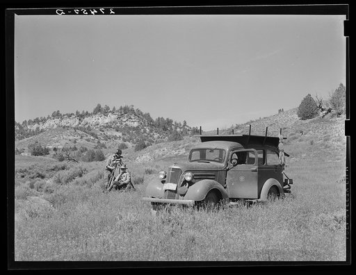 United States Forest Service movie crew. Big Horn County, Montana