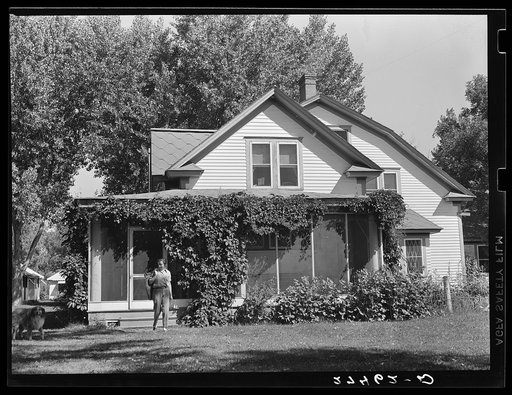 The ranch house. Quarter Circle 'U' Ranch, Montana