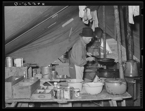 Cook at Three Circle roundup. Custer National Forest, Montana