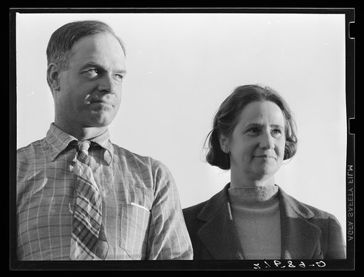Warren Brewster and wife, ranchers. Montana, Warren Brewster ranch