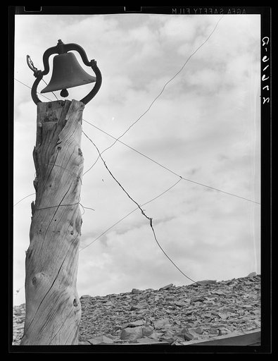 Dinner bell. Quarter Circle 'U' Ranch, Montana
