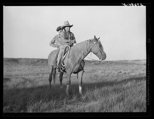 Cheyenne Indian and son. Tongue River Reservation, Montana