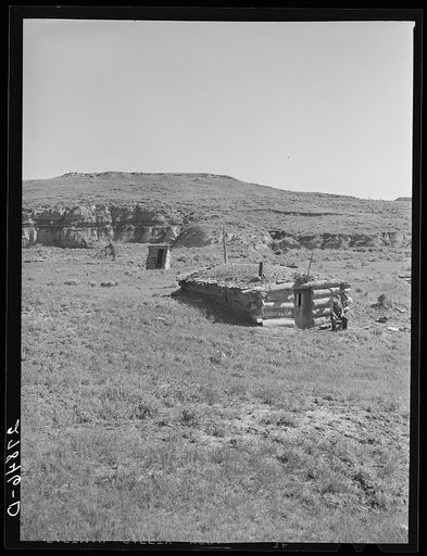 Abandoned homesteader's shack. Custer County, Montana