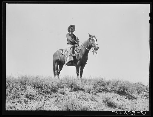 Cowhand. William Tonn ranch, Custer County, Montana