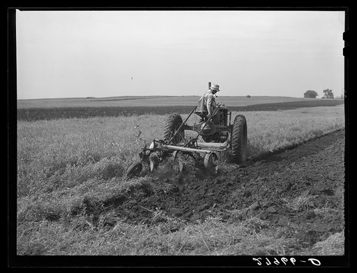 Plowing. Story County, Iowa