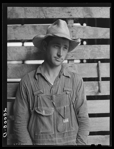 Untitled photo, possibly related to: Grinding corn for cattle feed. Leo Gannon farm, Jasper County, Iowa