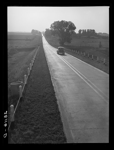 Highway through Hardin County, Iowa