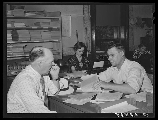 Agricultural Ajustment Administration county committee office. Grundy Center,Iowa