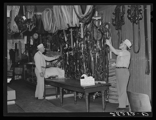 Harness shop. Grundy Center, Iowa