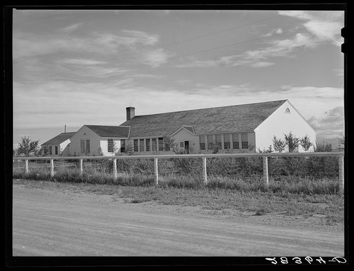 Community building. San Luis Valley, Colorado