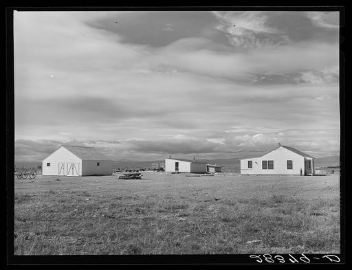 Resettlement farmstead. San Luis Valley Farms, Colorado