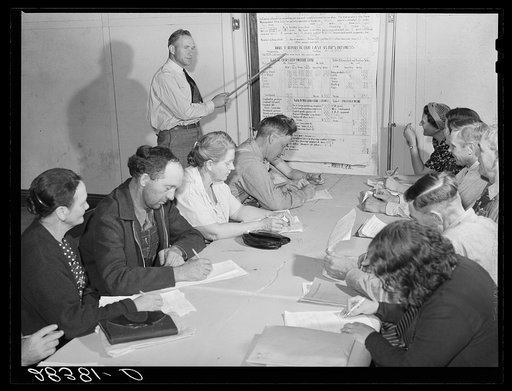 Group farm plan writing meeting. Weld County, Colorado