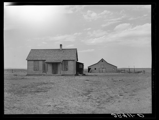 Untitled photo, possibly related to: Farm abandoned because of continuous crop failures. Weld County, Colorado