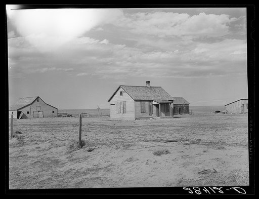 Farm abandoned because of continuous crop failures. Weld County, Colorado