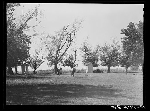 Children playing during recess. Grundy County, Iowa