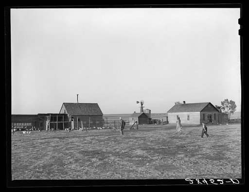 Farmstead of the Fred Schmeeckle family, FSA (Farm Security Admininstration) borrowers, on their dry-land farm in Weld County, Colorado