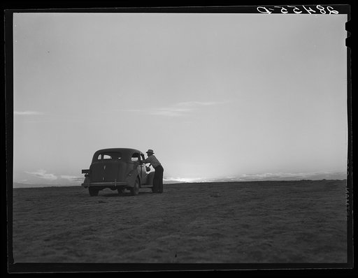 Car on the plain. Washington County, Colorado