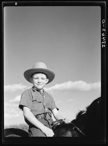 Son of a FSA (Farm Security Administration) client. Chaffee County, Colorado