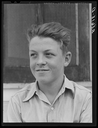 Wayne Beede, son of resettlement family. Western Slope Farms, Colorado
