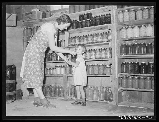 Mrs. Alfred Peterson, wife of tenant purchaser borrower. Mesa County, Colorado