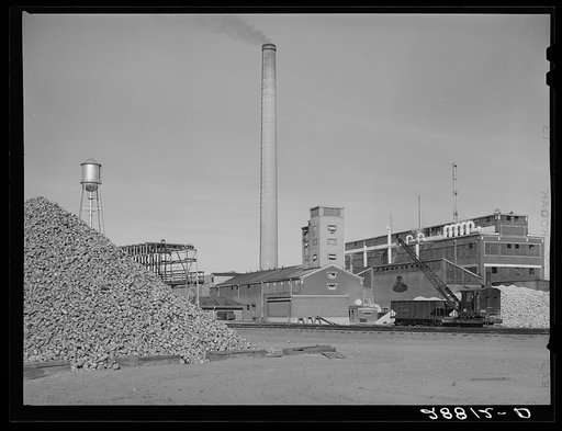 Sugar beet factory. Brighton, Colorado