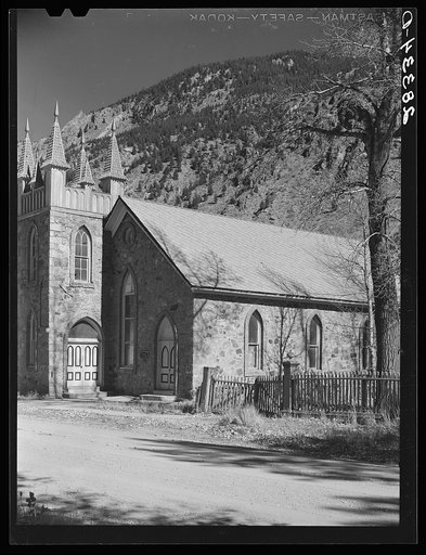 Church in old mining town. Georgetown, Colorado