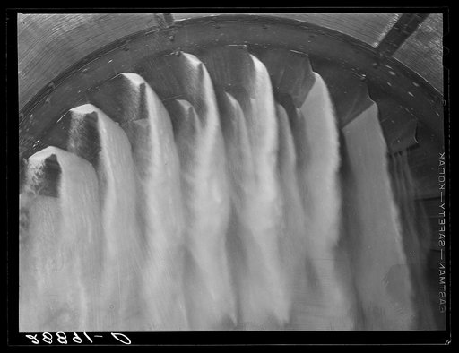 Interior of granulating machine. Sugar beet factory. Brighton, Colorado