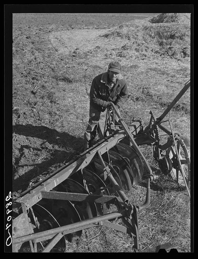 On the Bois d'Arc cooperative, Jerry Vardiman has a garden that will yield a large part of his family's food supply. Milk, which he obtains from the coop dairy, costs four cents a quart. Osage Farms, Missouri