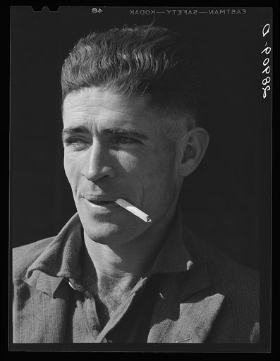 Member of Hillview cooperative who formerly lived in submarginal farm area. Osage Farms, Missouri