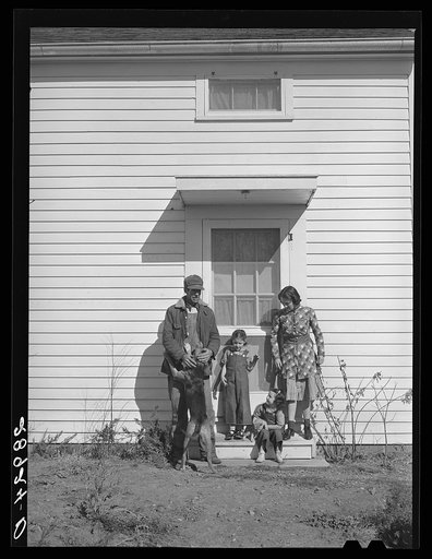 Untitled photo, possibly related to: In addition to the cooperative profits and wages he receives, Jerry Vardiman has a good house. Osage Farms, Missouri