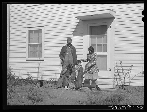 Untitled photo, possibly related to: In addition to the cooperative profits and wages he receives, Jerry Vardiman has a good house. Osage Farms, Missouri