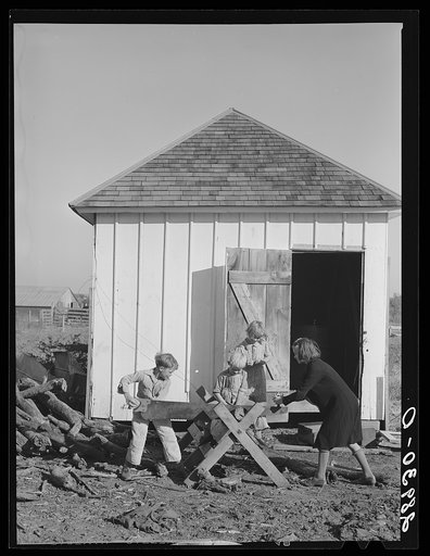 Children at the Bois d'Arc Cooperative Farm. Osage Farms, Missouri