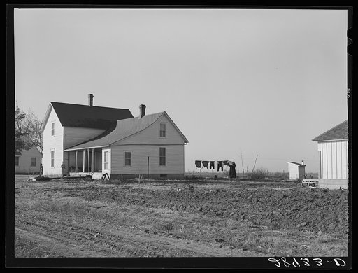Home of member of Bois d'Arc cooperative who takes care of beef cattle. Osage Farms, Missouri