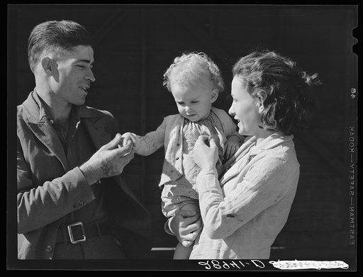 Farmer and family. Hillview Cooperative, Osage Farms, Missouri