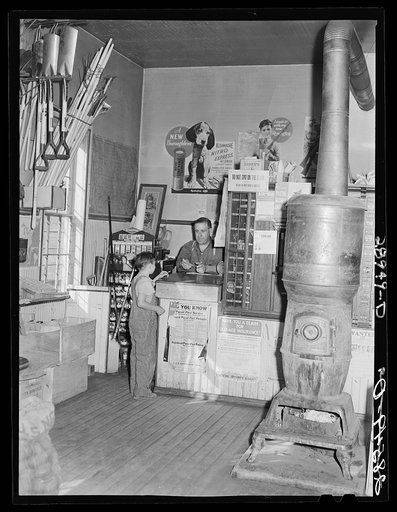 Post office in the general store. Lamoille, Iowa