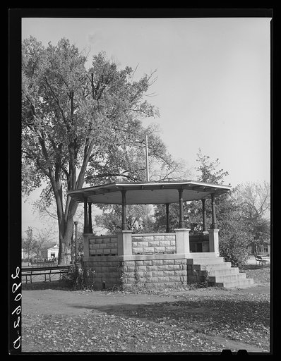 Bandstand. Marengo, Iowa