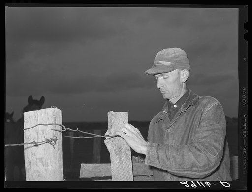 John G. Dixon, rehabilitation client, has been a tenant farmer in Saint Charles County all his life. Missouri