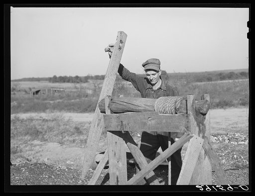 Tiff miner at work. Washington County, Missouri