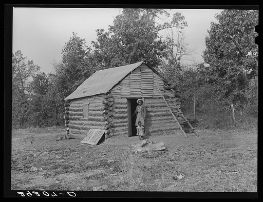 Home in which evicted sharecropper lives. Butler County, Missouri