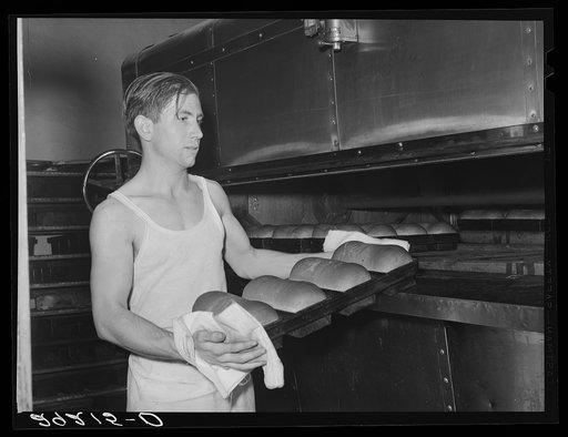 Baking bread. Columbia, Missouri