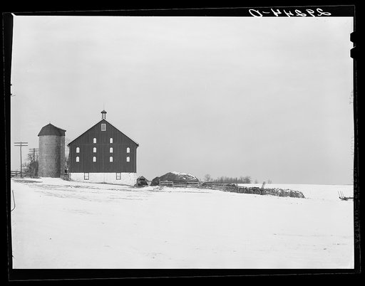 Untitled photo, possibly related to: Barn with painted windows. Montgomery County, Maryland