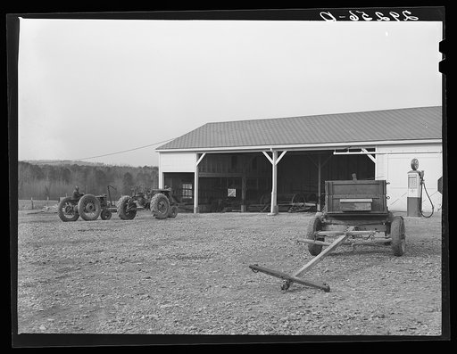 Farm implement shed. Durham County, North Carolina