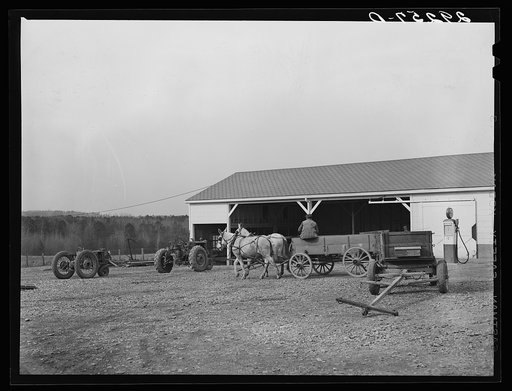 Farm implement shed. Durham County, North Carolina