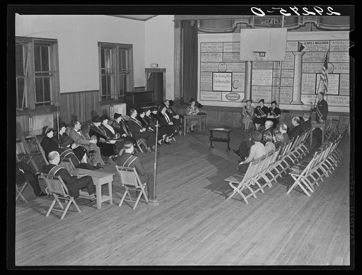 Grange meeting in schoolhouse. Fairfax County, Virginia