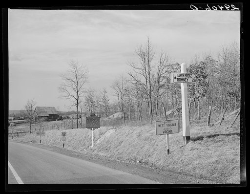 State line. Virginia--West Virginia