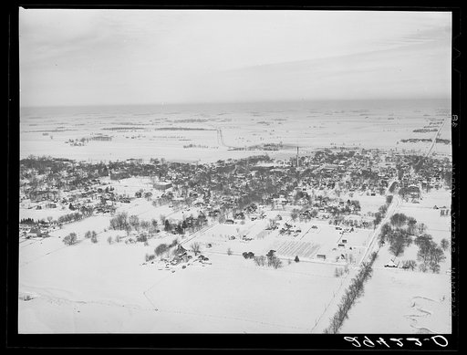 Air view. Grundy Center, Iowa
