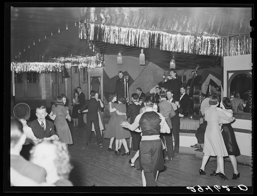 Untitled photo, possibly related to: Dance hall, Saturday night. Marshalltown, Iowa