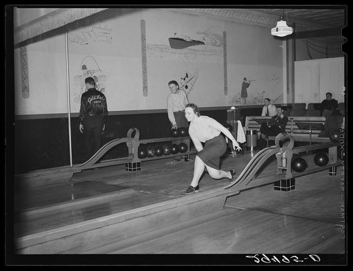 Bowling alley. Clinton, Indiana